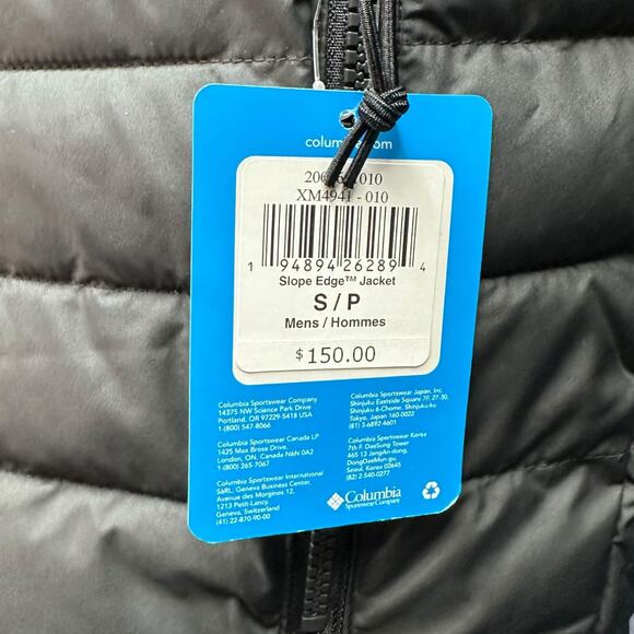 Columbia Men’s Slope Edge Omni-Heat Jacket, Black, Size S - Picture 5 of 7